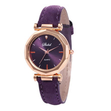 将图片加载到图库查看器,Women Watch Rhinestone Fashion Exquisite Women Leather Casual Watch Luxury Analog Quartz Crystal Wristwatch Bracelet Watch For Women and Girls