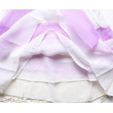 Load image into Gallery viewer, Luxury Summer Fashion Purple Stripe Round Neck Sleeveless Chiffon Dresses for baby Girls With Big Bow