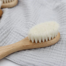 Load image into Gallery viewer, Natural Wool Beech Wooden Comb – Baby & Kids Hair Brush
