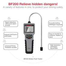 Load image into Gallery viewer, 12V Auto Brake Fluid Tester Digital Car Brake Oil Tool BF200 DOT3 DOT4 DOT5.1 LED Indicator check Display Auto Oil Tool PK BF100
