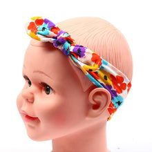 将图片加载到图库查看器,Baby Girl Headband Infant Hair Bow Accessories Cloth Band Bow For Newborn Hairband Print for Toddlers