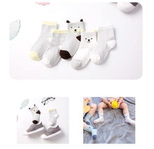 Load image into Gallery viewer, Luxury Modern 5pair Socks Set Kids Soft Cotton Socks Baby Cute Cartoon Warm Dots Fashion Sport Socks For Firls and Boys Kids