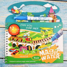 将图片加载到图库查看器,Montessori Coloring Book Doodle & Reusable Magic Pen Painting Drawing Board For Kids Baby Educational Birthday Toy