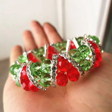 Load image into Gallery viewer, Fashion Handmade FACETED CRYSTAL GLASS ELASTIC Women's Beads Jewelry Bracelet gcb1040