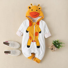 将图片加载到图库查看器,Luxury Modern Newborn Baby Boy/Girl Clothes Long Sleeve Hoddies Bear Zipper Baby Romper Clothes Autumn Winter Season For Kids and Baby