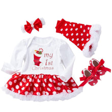 Load image into Gallery viewer, My First Christmas Newborn Baby Girl Tutu Dress Outfits Set Unique Design Excellent Look Perfect Gift