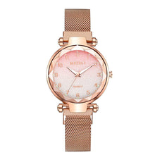 Load image into Gallery viewer, Women Magnet Buckle Gradient Color Watches Luxury Ladies Fashion Female Wristwatches For Gift Clock For Women and Girls