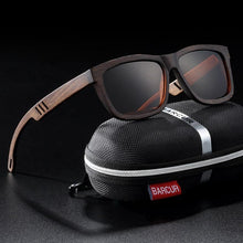 Load image into Gallery viewer, New Elegant Square Sunglasses Bamboo Brown Wood Sun glasses Polarized Vintage For Women and Men With UV400 Protection