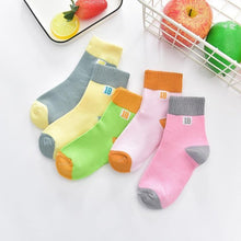 Load image into Gallery viewer, 5 Pairs Baby Boys Winter Socks Cartoon Bear Kids Spring Autumn Cotton Breathable For Kids