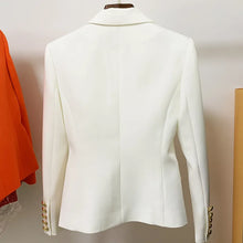 Load image into Gallery viewer, HIGH QUALITY Classic Fashion 2023 Star Style Designer Jacket Women's Slim Fitting Metal Buttons Blazer Plus size S-4XL