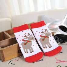 Load image into Gallery viewer, Luxury Christmas Cotton Winter Autumn Baby Girls Boys Kids Socks Children Terry Snowflake Elk Santa Claus Christmas Sokcs for Kids