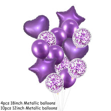 将图片加载到图库查看器,14Pcs Multi Confetti Balloons For Happy Birthday Party Balloons In Several Luxury Variant Helium Ballons For Celebrations for Boy Girls and Babies party