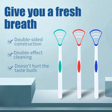 Load image into Gallery viewer, Y-Kelin Tongue Scraper Oral Cleaner Brush Fresh Breath Cleaning Coated Toothbrush Hygiene Care Tools