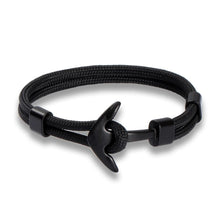 将图片加载到图库查看器,Stainless Steel Anchor Bracelets Luxury For Men Nautical Survival Rope Chain Paracord Bracelet Male Wrap Metal Sport Hooks