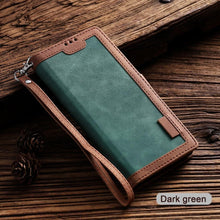 将图片加载到图库查看器,Luxury Magnetic Leather Flip Case For iPhone 14 13 12 Mini 11 Pro SE Card Holder Wallet Stand Cover Leather Wallet Flip Case Cover With Card And Cash Slot 360 Full Body Protection