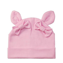 Load image into Gallery viewer, Baby Girl Hat Rabbit Ear Hat For Girls Cotton Bow Knot Children's Cap Toddler Kids Hats Cartoon Hats