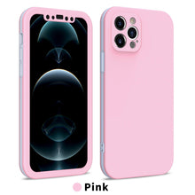 Load image into Gallery viewer, Full Cover Protective Phone Case For iPhone 12 Mini 11 Pro XS Max X XR 6 7 8 Plus Soft Silicone Shockproof Cover Full Body Anti-Shock Protection Drop Protection Silicone iphone Cover