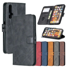 Load image into Gallery viewer, Leather Flip Case on For Huawei Honor20 Honor 20 Pro Lite 20i 20Lite 20Pro Coque Magnetic Stand Wallet Phone Cover