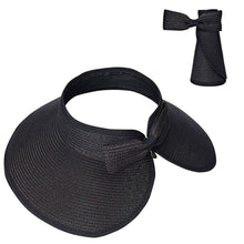 Load image into Gallery viewer, Women Summer Visors Hat Foldable Sun Cap Sun Visor Hats for Women Wide Women's Beach Summer Hat Women's Fedoras Large Beach Hats Lady Beach UV Protection Caps Soft Comfortable Hat