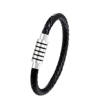 Load image into Gallery viewer, New Fashion Stainless Steel Bracelet Men Punk Genuine Leather Bracelets & Bangles Charm Jewelry Anchor Style