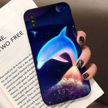 Load image into Gallery viewer, Animal Cute Dolphin Phone Case For Iphone 11 12 13 Mini Pro Xs Max 8 7 6 6s Plus X 5s Se 2020 Xr Case Soft Tpu Cover Flexible Ultra Slim Anti-scratch Cover