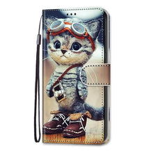 Load image into Gallery viewer, Flip Case For Xiaomi Redmi Note 8 Pro 7 8T note4 4X Phone Case Leather Wallet Book Cute Cat Cover For Redmi 8 8A 7 7A 4 4X Cases Leather Wallet Flip Card Slots Holder Cover Side Pocket Shockproof Protective Magnetic Closure Bumper Phone Cases