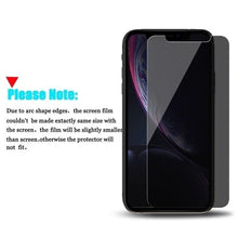 Load image into Gallery viewer, 3PCS Anti-spy Protective Tempered Glass for IPhone 11 12 13 14 Pro Max 12 Mini X XS XR 6 6S 7 8 Plus Privacy Screen Protectors Anti-Spy HD Tempered Glass Shatterproof Shockproof Screen Protector