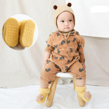 将图片加载到图库查看器,Cute Baby Thickening Furry Mid Floor Socks For Newborn Baby Boys And Girls Soft And Comfortable Footwear
