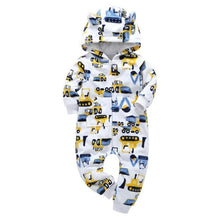 Load image into Gallery viewer, Modern Popular Fashion Newborn One Piece Fleece Hooded Jumpsuit Long Sleeved Baby Body suits Romper For Girls and Boys Kids