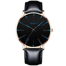 将图片加载到图库查看器,Minimalist Men's Fashion Ultra Thin Watch Simple Men Business Stainless Steel Mesh Belt Quartz Watch Relogio Masculino
