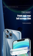 Load image into Gallery viewer, Full Cover Hydrogel Film For iPhone 13 7 8 Plus 6 6s Screen Protector 11 12 13 Pro mini XR X XS Max SE 2020 Back Film Not Glass Full Cover Screen Protector for iPhone