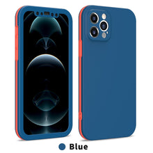 Load image into Gallery viewer, Full Cover Protective Phone Case For iPhone 12 Mini 11 Pro XS Max X XR 6 7 8 Plus Soft Silicone Shockproof Cover Full Body Anti-Shock Protection Drop Protection Silicone iphone Cover
