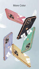 Load image into Gallery viewer, Luxury Shockproof Soft Case For iPhone 13 12 11 Pro Max XS XR X R 8 7 Plus iPhone12 12Pro iPhone11 Marble Texture Covers Luxury Love Phone Case Cute Side Small Heart Pattern Soft Shockproof Full Lens Case for iPhone