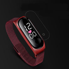 将图片加载到图库查看器,STEVVEX Men's Business Electronic Watch Simple Luxury Steel Belt Folding Buckle Sports Digital Watch For Men and woman