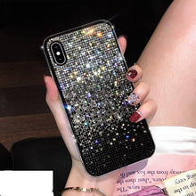 Load image into Gallery viewer, Luxury Shiny Glitter Diamond Phone Case For iPhone 14 13 12 11 Pro Max X Xr Xs 7 8 Plus Fashion Glitter Sparkle Crystal Rhinestone Protective Cover With Soft Case For iPhone