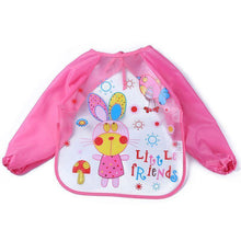 将图片加载到图库查看器,Modern Luxury NEW Baby Cute Cartoon Waterproof Long Sleeve Apron Baby Feeding Bib for Children Baby and Kids