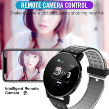 Load image into Gallery viewer, New Bluetooth Smart Watch For Men and Woman With Multifunction Blood Pressure Smartwatch Sport Tracker Band For Android IOS and WhatsApp Connection