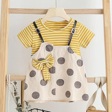 将图片加载到图库查看器,Modern Luxury Baby Girl Summer Party Clothing Cherry Dot Princess Dresses Bow Hat Outfits For Girls