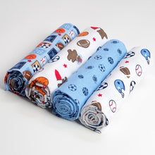 Load image into Gallery viewer, Baby Blanket Set 100% Cotton Flannel Baby Swaddles Soft Newborns Blankets Baby Blankets Baby Swaddle Wrap