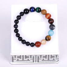 将图片加载到图库查看器,Galaxy Solar System Bracelet Universe Nine Planets Natural Stone Stars Earth Moon Bracelet For Women Man Fashion Jewelry