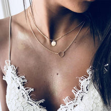 Load image into Gallery viewer, Modern Vintage Multilayer Crystal Gold Choker Pendant Necklace For Women Luxury Jewelry Perfect Gift Cool Style