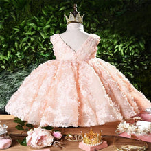 将图片加载到图库查看器,Luxury Modern Designer Toddler Baby Girl Infant Princess Lace Tutu Dress Baby Girl Wedding Dress Kids Party Dress