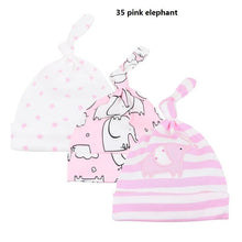 将图片加载到图库查看器,Printed Baby Hats & Caps For Newborn Baby Accessories In Elegant Modern Design Set Of 3PCS For Baby Kids