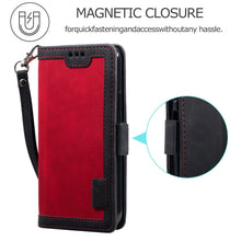 将图片加载到图库查看器,Luxury Magnetic Leather Flip Case For iPhone 14 13 12 Mini 11 Pro SE Card Holder Wallet Stand Cover Leather Wallet Flip Case Cover With Card And Cash Slot 360 Full Body Protection