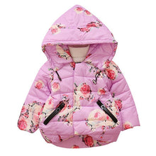 将图片加载到图库查看器,Modern Designer New Winter Baby Outerwear Hooded Printed Cotton Padded Jacket and Coats For Babies and Girls Kids