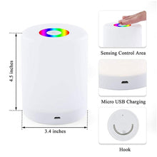 Load image into Gallery viewer, Smart USB Bedside LED Table Lamp Friendship Creative Bed Desk Light for Baby Bedroom Bedside Lamps Night Light Xmas Gift