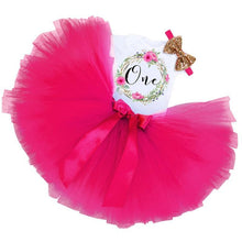 将图片加载到图库查看器,New 1st Birthday Tutu Baby Infant Christening Cake Dresses for Party Kids 1 Year Baby Girl For Birthday Party