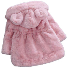 Load image into Gallery viewer, Winter Baby Girls Clothes Fur Coat Fleece Warm Hooded Jacket Children's Outerwear Coat For Girls