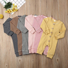Load image into Gallery viewer, Baby Spring Autumn Clothing Ripped Romper Long Sleeve Jumpsuit Playsuit Outfit Clothes For Girls In elegant New Deisgn