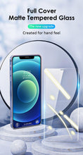 Load image into Gallery viewer, Full Cover Matte Screen Protector for iPhone 13 Pro 12 Mini 11 Tempered Glass On iPhone 12 11 pro X XS Max XR Protective Glass HD Tempered Glass Anti Scratch Screen Protector